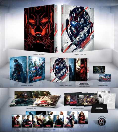 Avengers: Age of Ultron 4K Full Slip A2 SteelBook (WCE#015)(Korea)