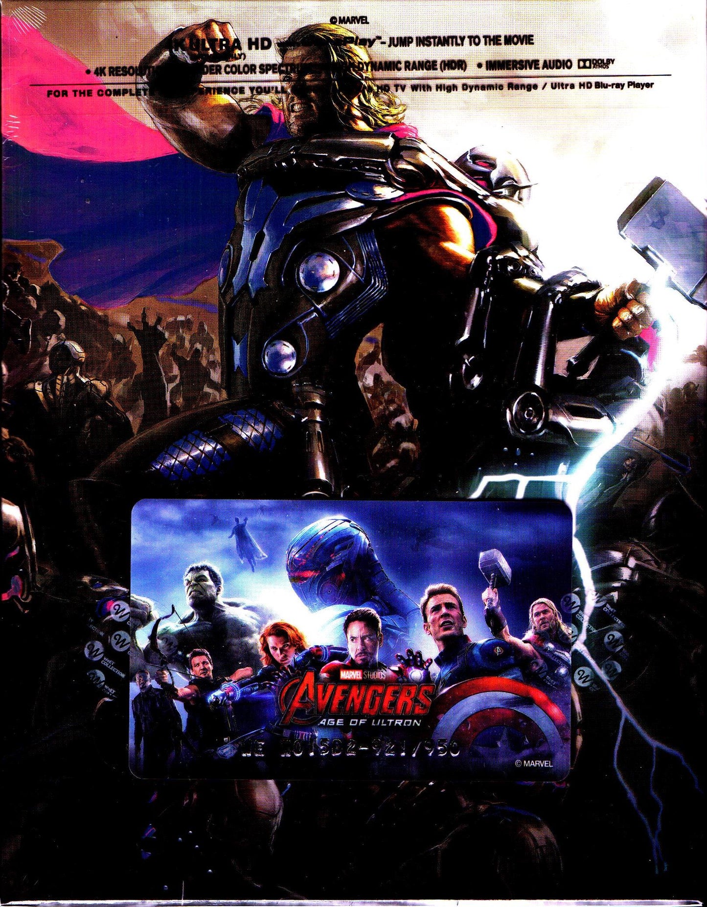 Avengers: Age of Ultron 4K Lenticular B2 SteelBook (WCE#015)(Korea)