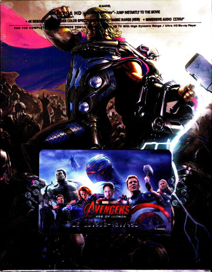 Avengers: Age of Ultron 4K Lenticular B2 SteelBook (WCE#015)(Korea)