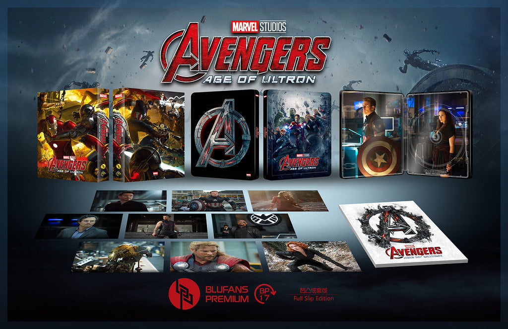 [Pre-Order] Avengers: Age of Ultron Full Slip SteelBook (2015)(BP#017)(EMPTY)(China)
