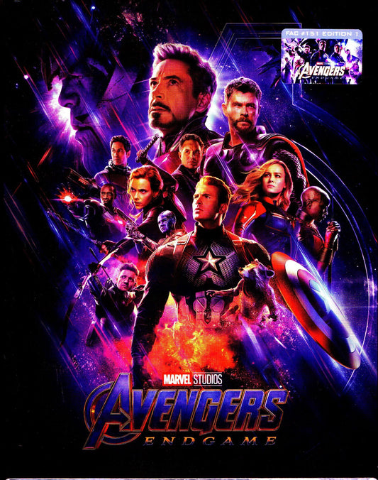 Avengers: Endgame 3D XL Full Slip SteelBook + Lenticular Magnet (FAC#151)(Czech)