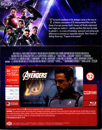 Avengers: Endgame 3D XL Lenticular SteelBook (FAC#151)(Czech)