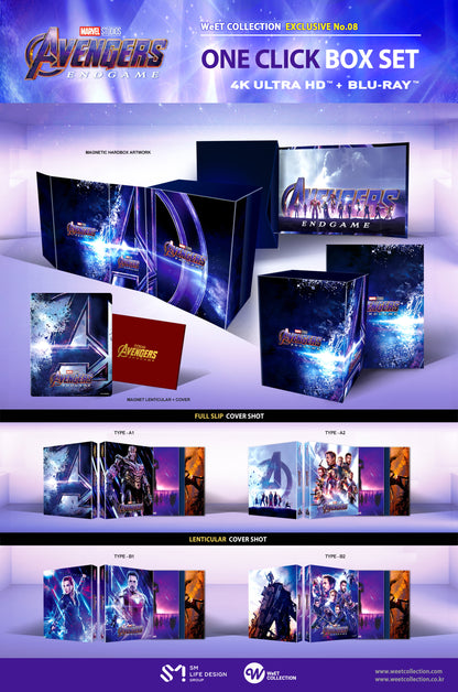 Avengers: Endgame 4K 1-Click SteelBook (WCE#008)(Korea)