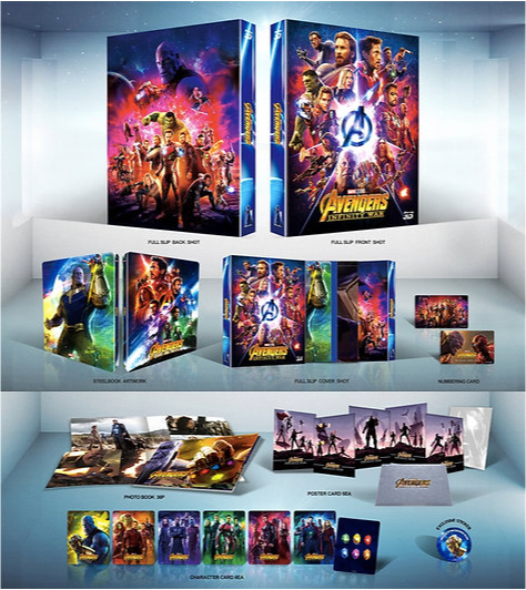 Avengers: Infinity War 3D Full Slip A2 SteelBook (WCE#004)(Korea)