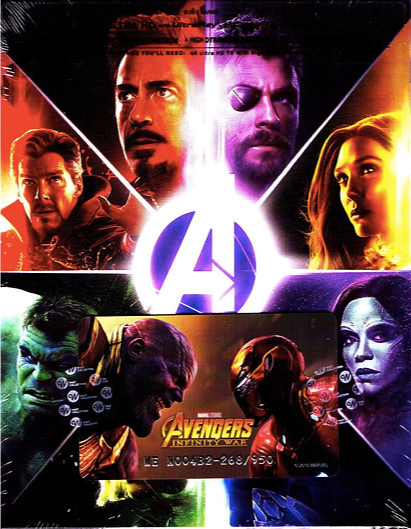 Avengers: Infinity War 4K Lenticular B2 SteelBook (WCE#004)(Korea)