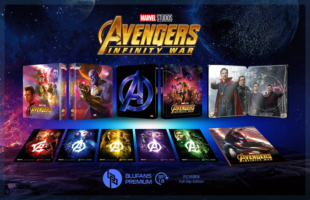 [Pre-Order] Avengers: Infinity War Full Slip SteelBook (BP#018)(EMPTY)(China)