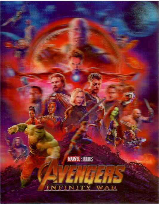 Avengers: Infinity War Lenticular Sticker For SteelBook (FAC#150)(Czech)