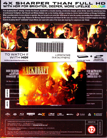 Backdraft 4K XL Lenticular SteelBook (FAC #162)(Czech)