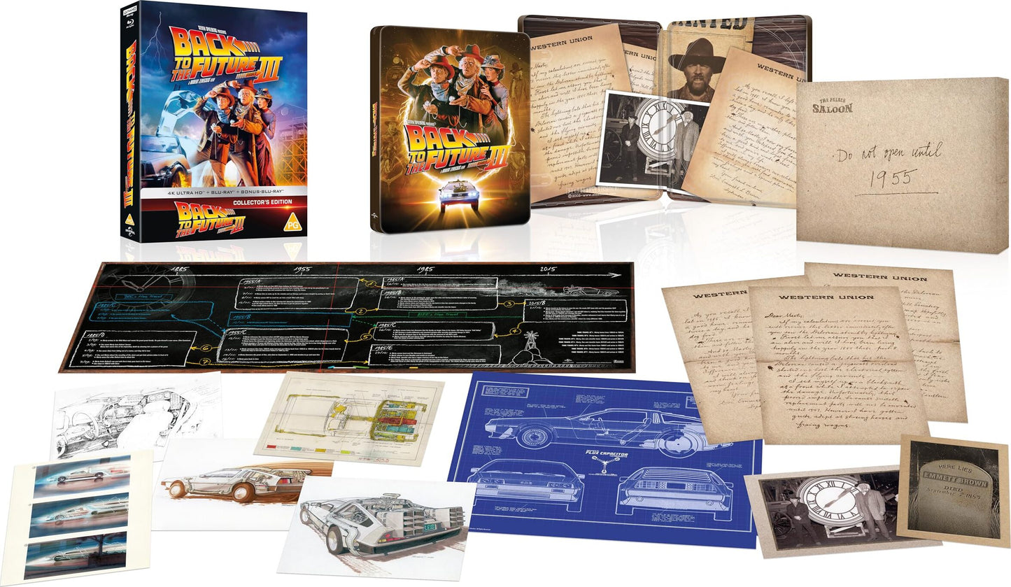 Back to the Future III 4K Full Slip SteelBook (1990)(UK)