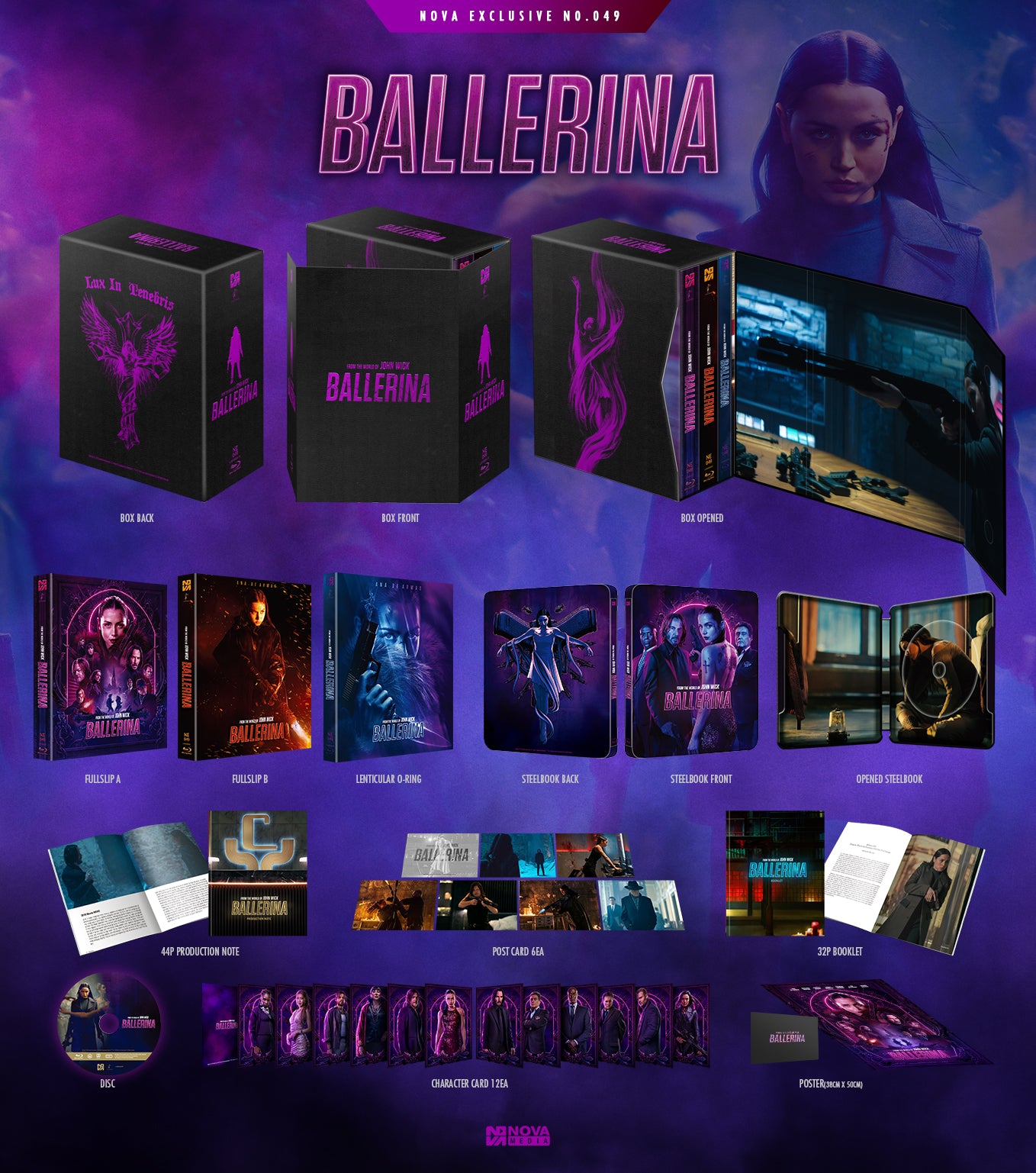 [Pre-Order] Ballerina 1-Click SteelBook (2025)(NE#49)(Korea)