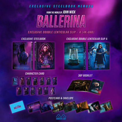 Ballerina 4K Double Lenticular A SteelBook (2025)(ME#90)(Hong Kong)