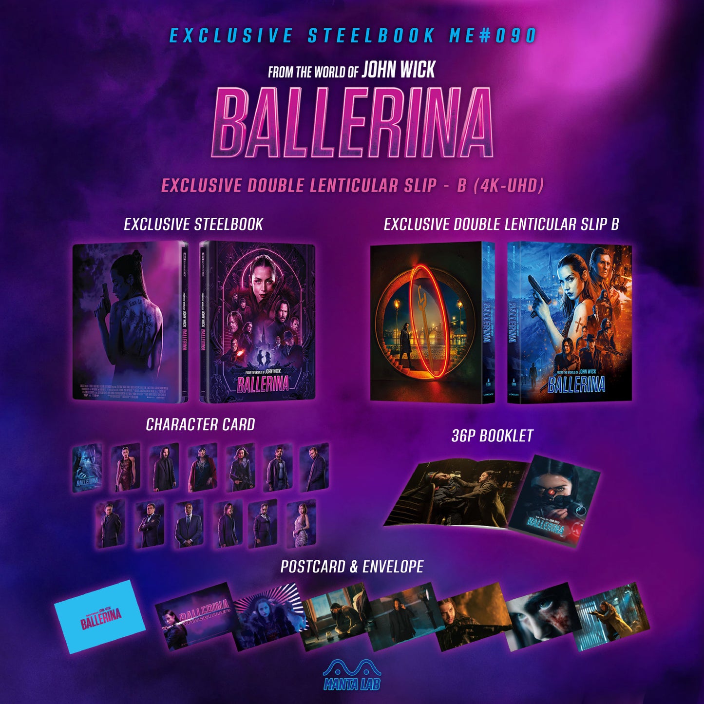 Ballerina 4K 1-Click SteelBook (2025)(ME#90)(Hong Kong)