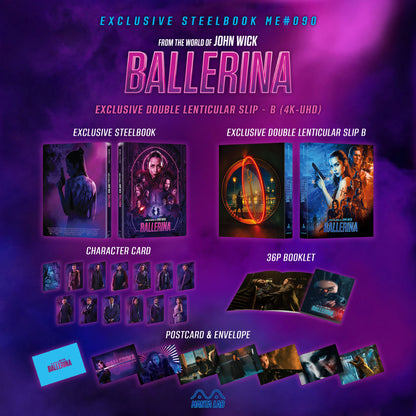 Ballerina 4K Double Lenticular B SteelBook (2025)(ME#90)(Hong Kong)