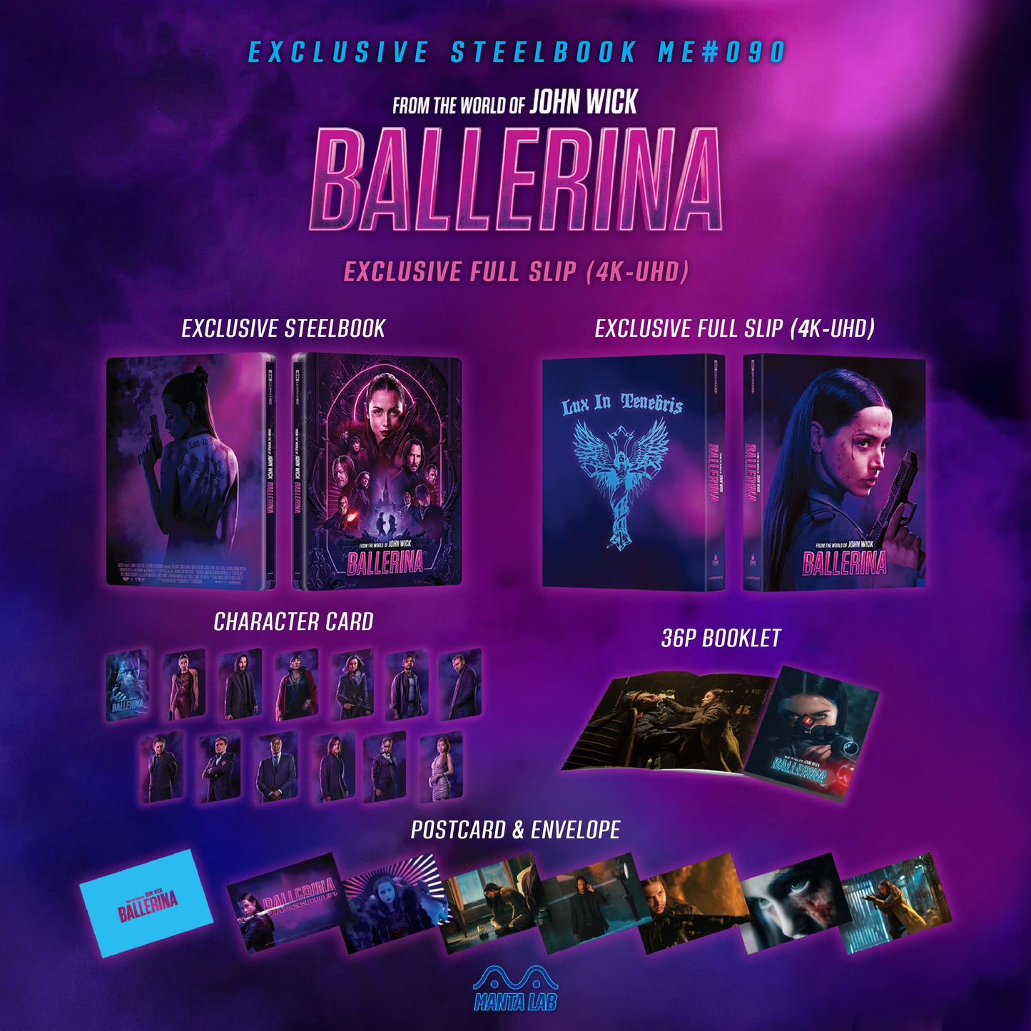 Ballerina 4K Full Slip SteelBook (2025)(ME#90)(Hong Kong)