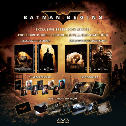 Batman Begins 4K Double Lenticular B SteelBook (ME#53)(Hong Kong)