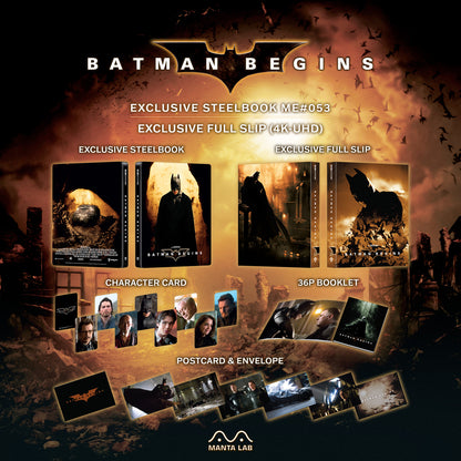 Batman Begins 4K 1-Click SteelBook (ME#53)(Hong Kong)