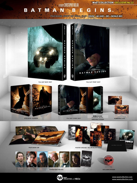 Batman Begins 4K Full Slip SteelBook (WCE#22)(Korea)