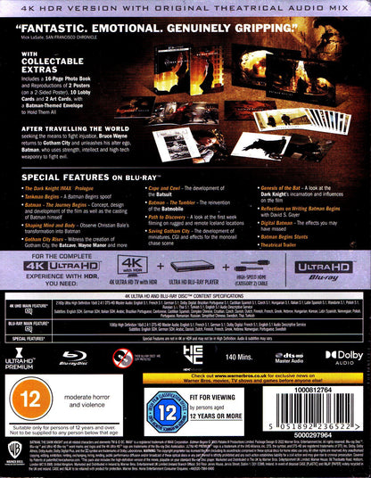 Batman Begins 4K Full Slip SteelBook (UK)
