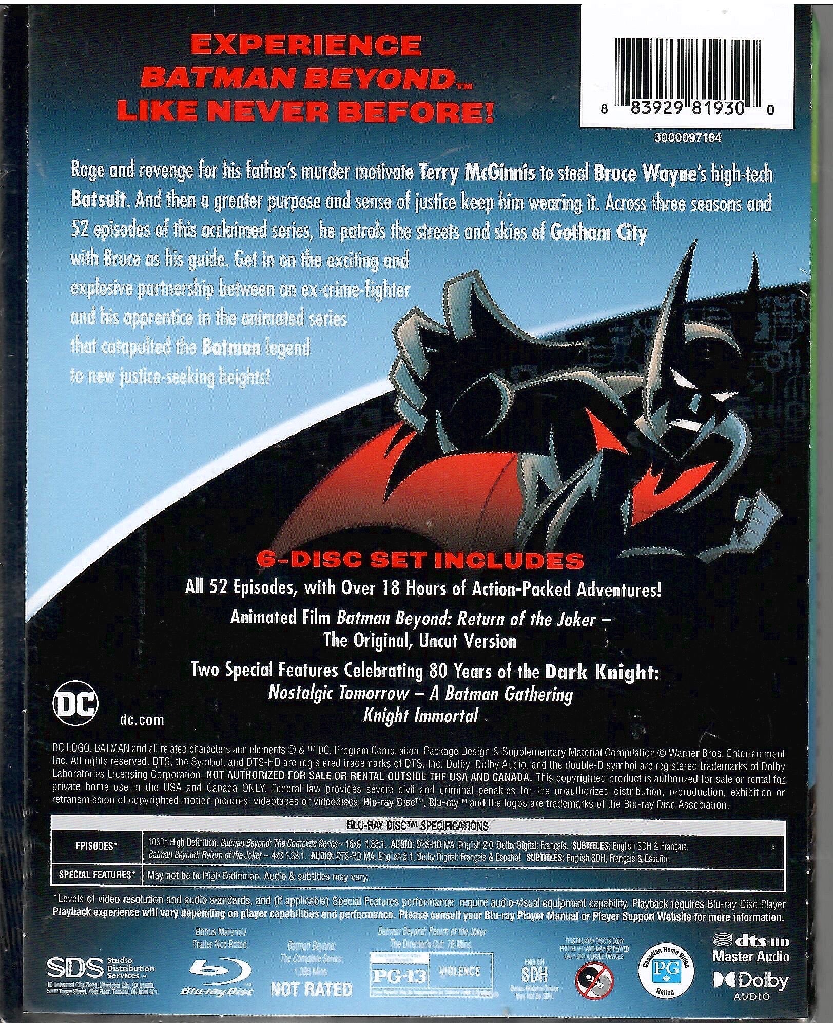 Batman Beyond: orders The Complete Series (Blu-ray)