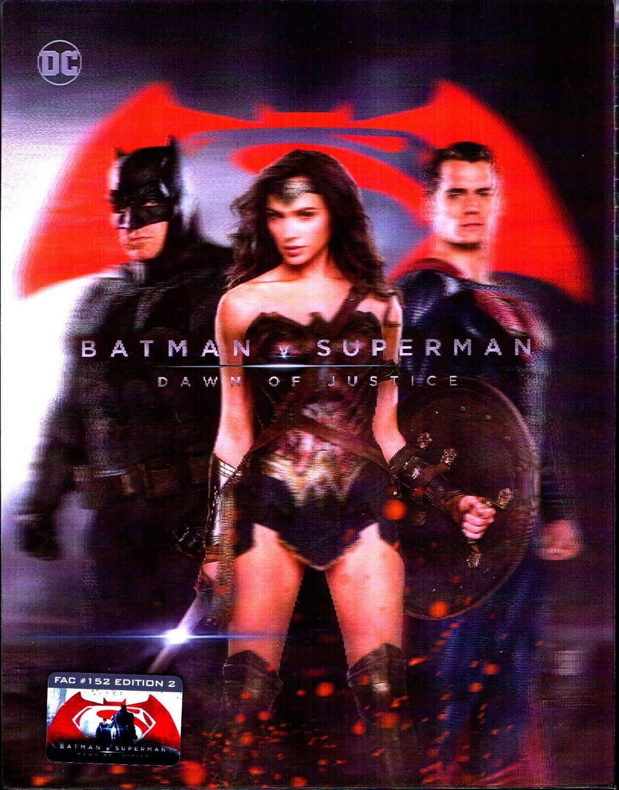 Batman v Superman: Dawn of Justice 3D - Extended Cut XL Lenticular SteelBook (FAC#152)(Czech)