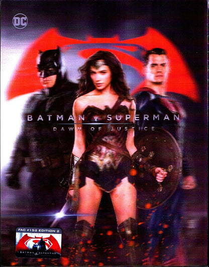 Batman v Superman: Dawn of Justice 3D - Extended Cut XL Lenticular SteelBook (FAC#152)(Czech)