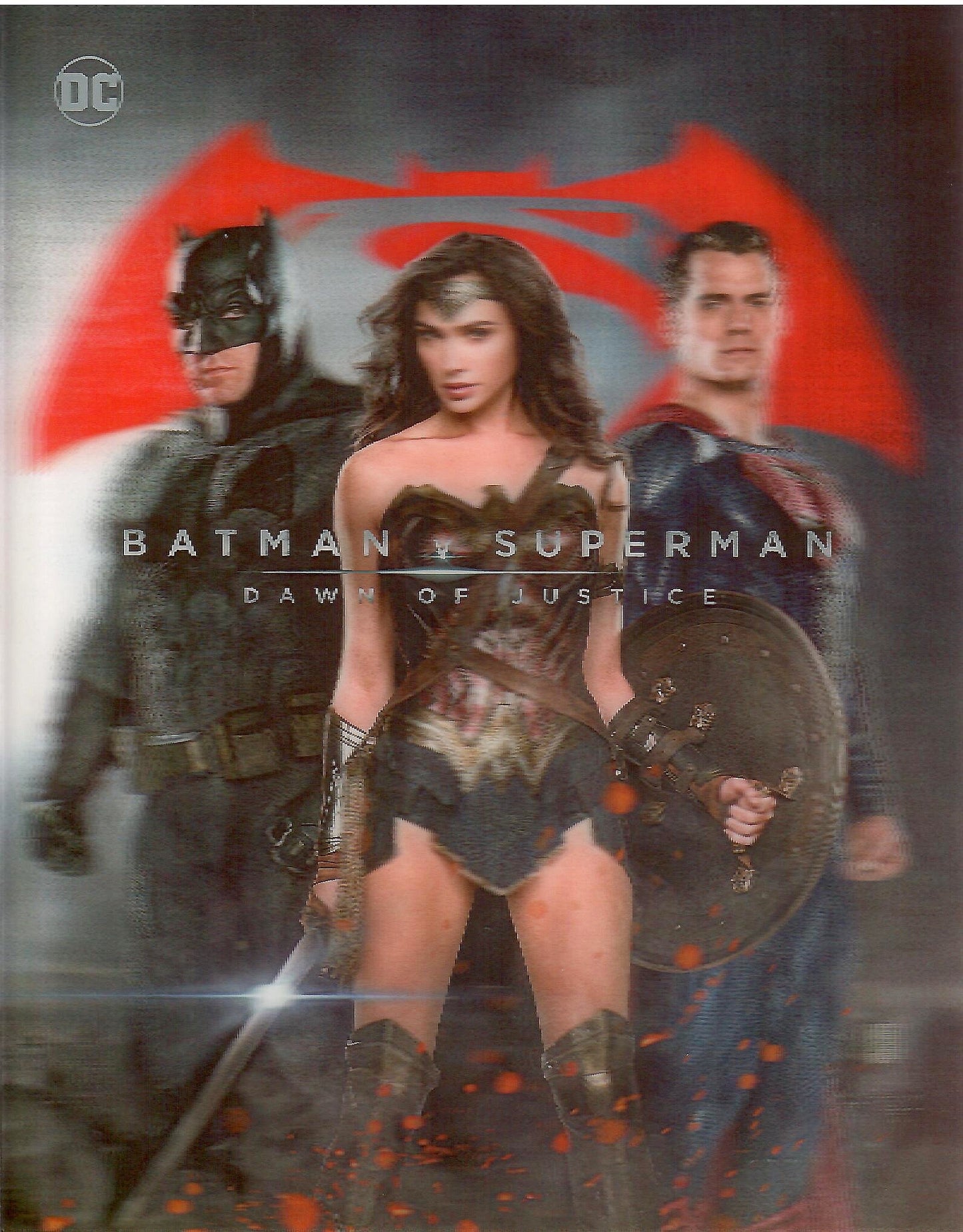 Batman v Superman: Dawn of Justice Lenticular Sticker For SteelBook (FAC#152)(Czech)