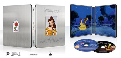 Beauty and the Beast 4K SteelBook: Disney 100th Anniversary Edition (1991)(Exclusive)