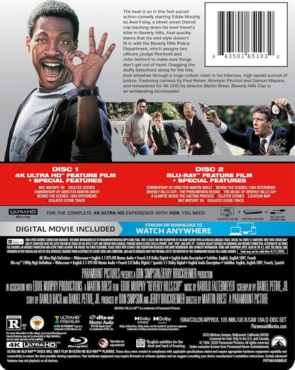 [Pre-Order] Beverly Hills Cop 4K SteelBook (1984)