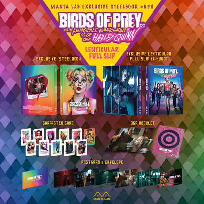 Birds of Prey (And the Fantabulous Emancipation of One Harley Quinn) 4K Lenticular SteelBook (ME#30)(Hong Kong)