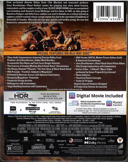 Black Hawk Down 4K SteelBook: Extended Cut (Re-release)