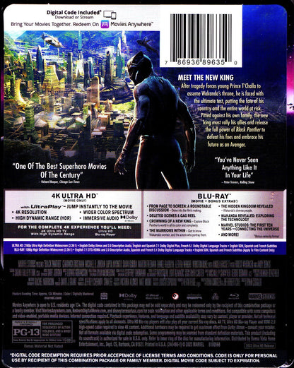 Black Panther 4K SteelBook (Re-re-release)(Exclusive)