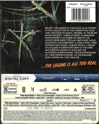Blair Witch 1 & 2 SteelBook - Blair Witch / The Blair Witch Project (Exclusive)