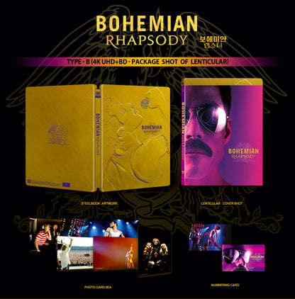 Bohemian Rhapsody 4K Lenticular SteelBook (WC#11)(Korea)