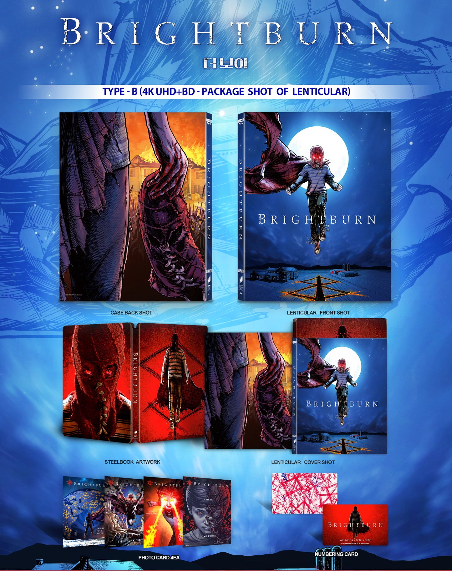 Brightburn 4K Lenticular SteelBook (WC#12)(Korea)