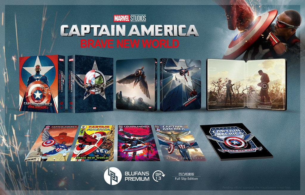 Captain America: Brave New World Full Slip SteelBook (BP#013)(EMPTY)(China)