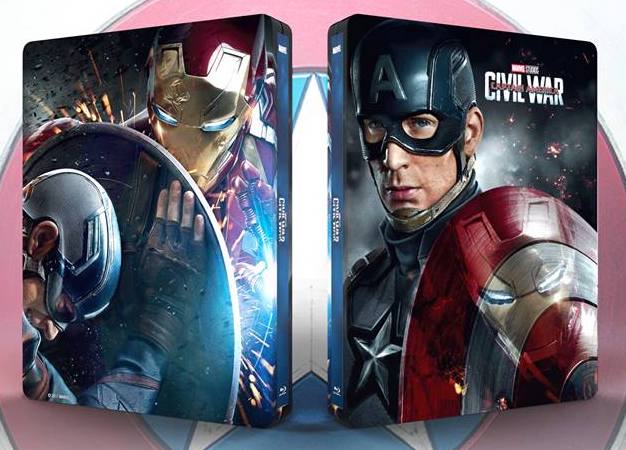 Captain America: Civil War 3D Full Slip SteelBook + Lenticular Magnet (FAC#148)(Czech)