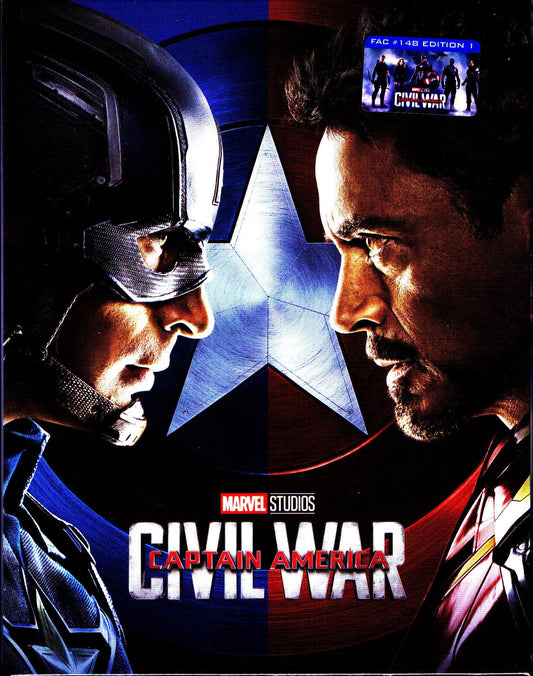 Captain America: Civil War 3D Full Slip SteelBook + Lenticular Magnet (FAC#148)(Czech)