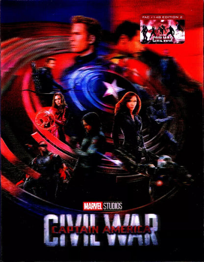 Captain America: Civil War 3D Lenticular SteelBook (FAC#148)(Czech)