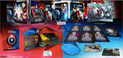 Captain America: Civil War 3D 1-Click SteelBook (FAC#148)(Czech)