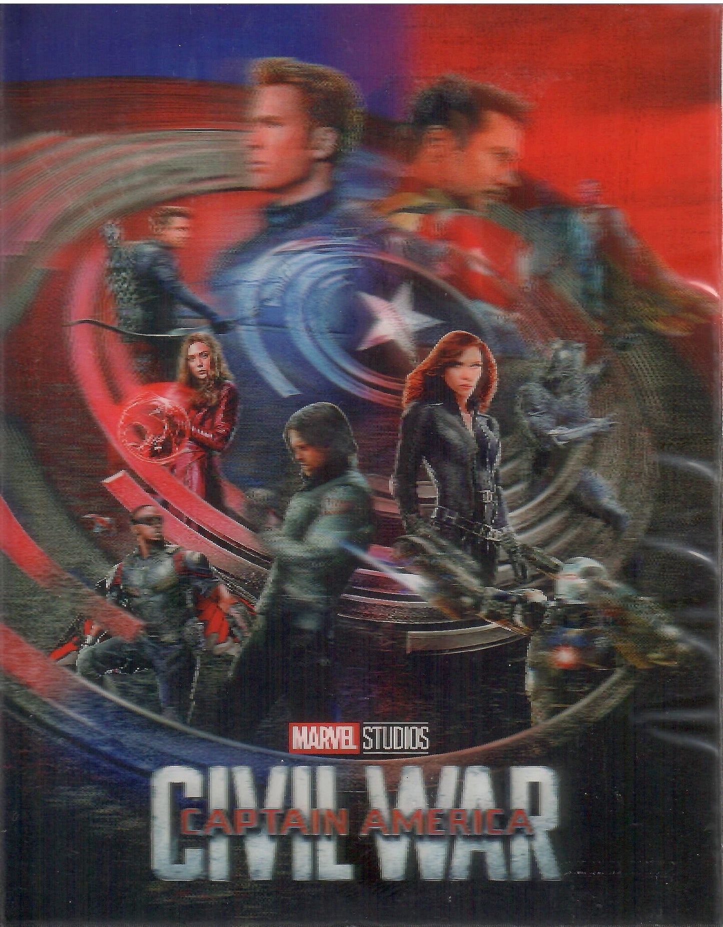 Captain America: Civil War Lenticular Sticker For SteelBook (FAC#148)(Czech)