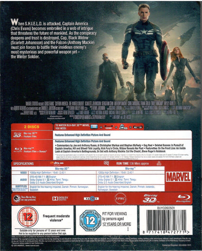 Captain America: The Winter Soldier 3D SteelBook w/ Lenticular Magnet (UK)