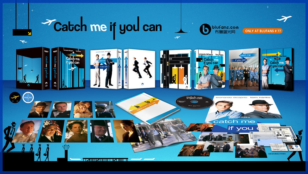 Catch Me If You Can 4K XL Full Slip SteelBook (OAB#77)(China)