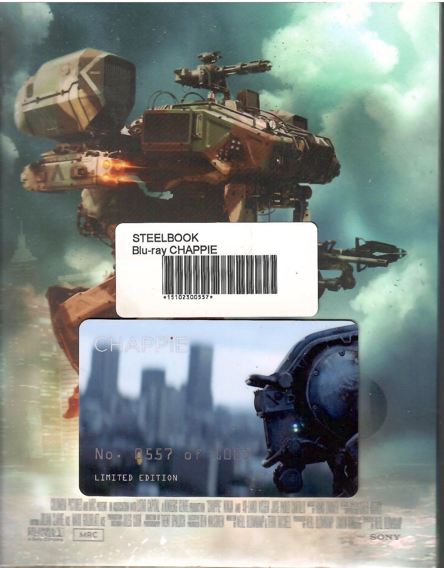 Chappie Full Slip SteelBook + Lenticular Magnet (FAC#017)(Czech)