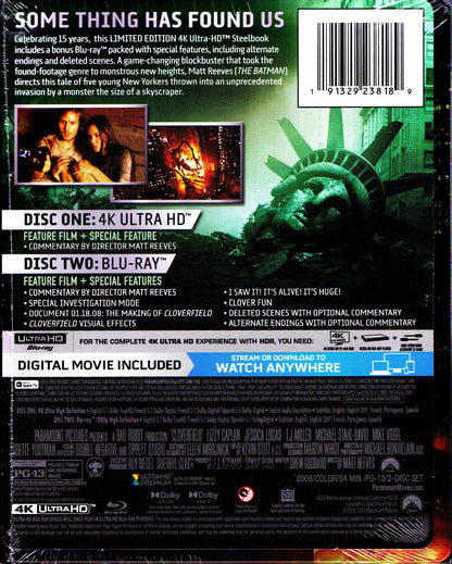 Cloverfield 4K SteelBook: 15th Anniversary Edition (2008)