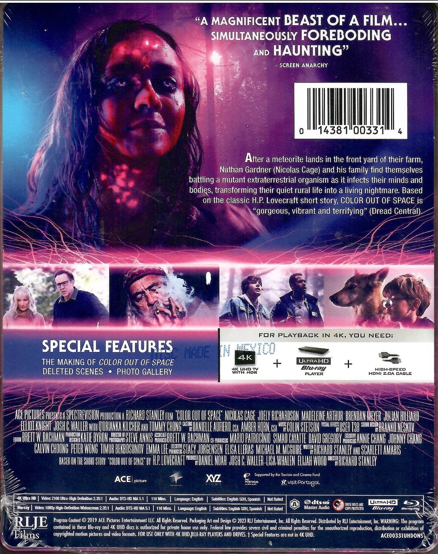 Color Out of Space 4K SteelBook
