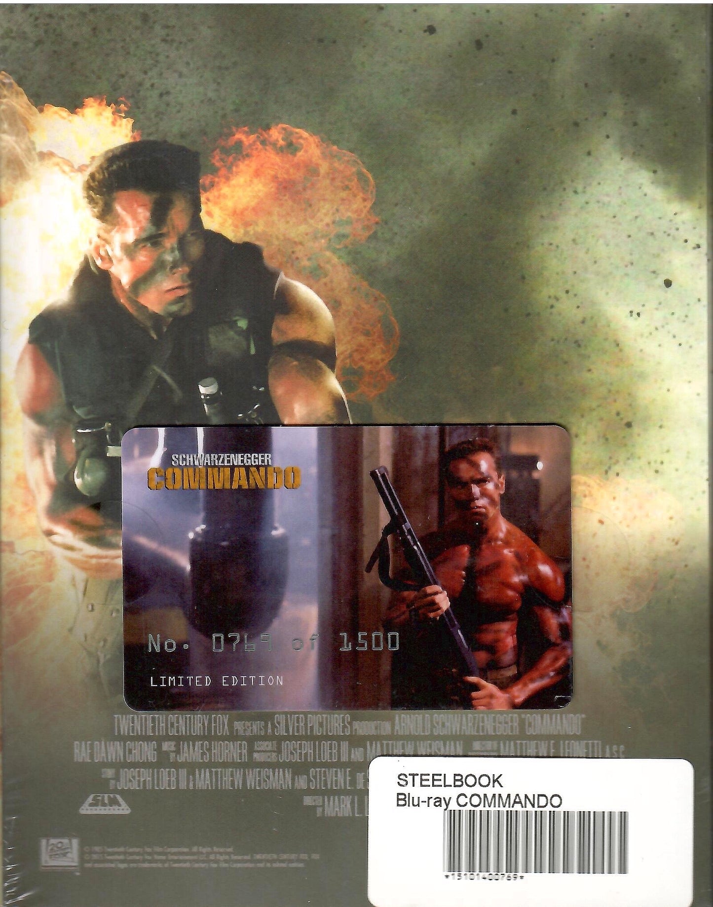 Commando Full Slip SteelBook: Director's Cut w/ Lenticular Magnet (FAC#10)(Czech)