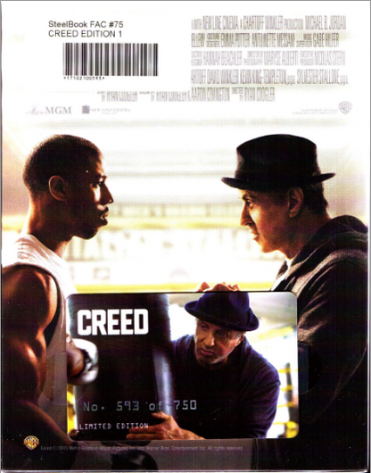 Creed Full Slip SteelBook + Lenticular Magnet (2015)(FAC#75)(Czech)