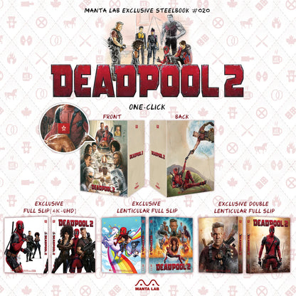 Deadpool 2: Unrated 4K 1-Click SteelBook (2018)(ME#20)(Hong Kong)