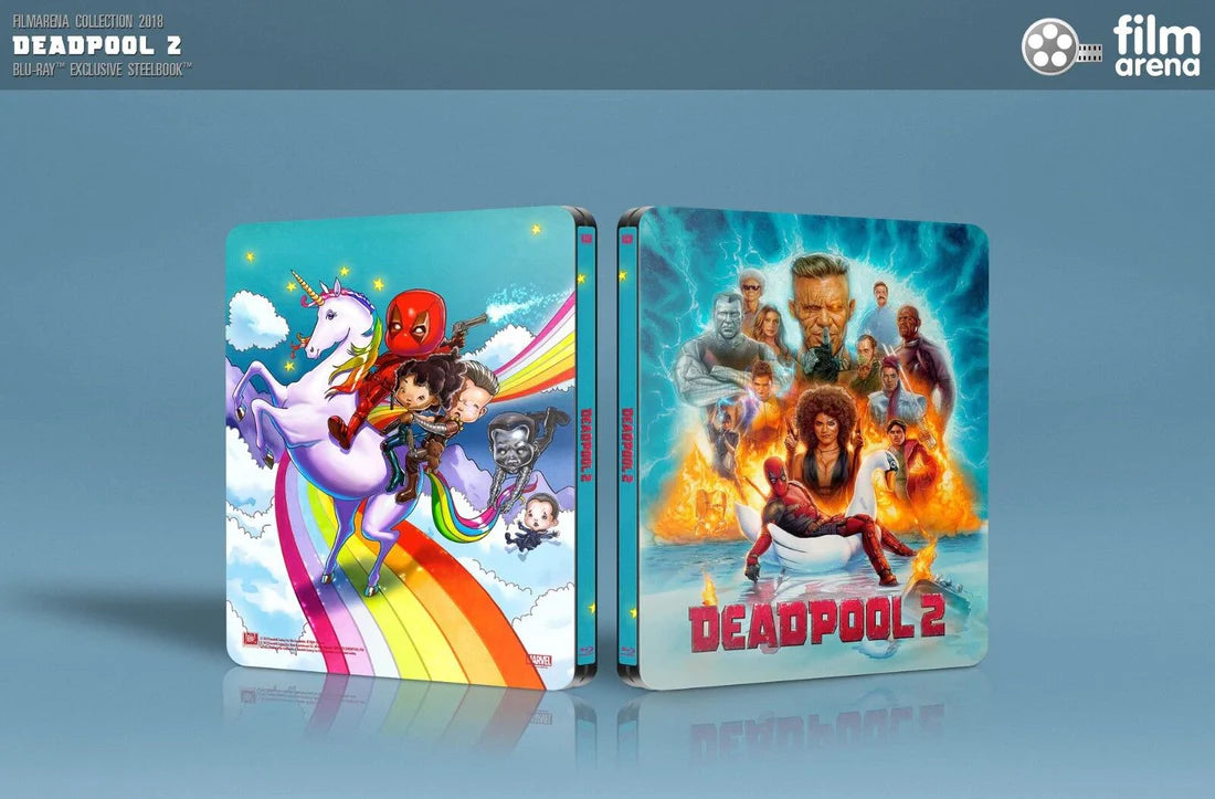 Deadpool 1 & 2 Lenticular Steelbooks (4K+Blu-ray) NEW (Sealed) good Free Box Shipping