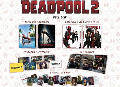 Deadpool 2: Unrated 4K 1-Click SteelBook (2018)(ME#20)(Hong Kong)